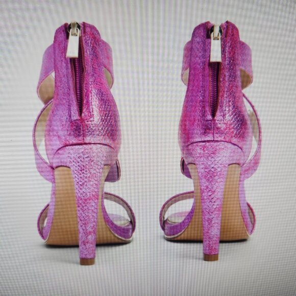Kenneth Cole NY "Brooke" Cross Strap Heeled Sandals. Purple. NIB. Size 6 - Picture 2 of 14